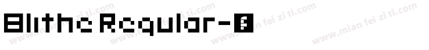 Blithe Regular字体转换